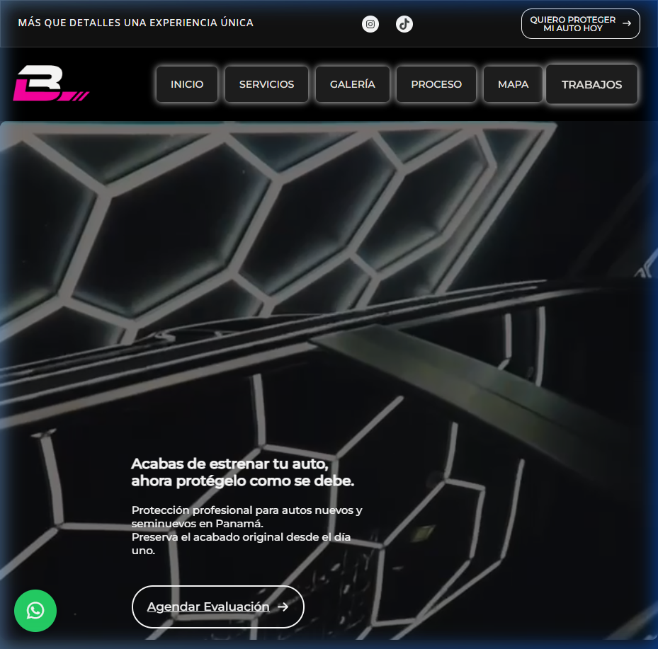 Blackline Auto Studio website