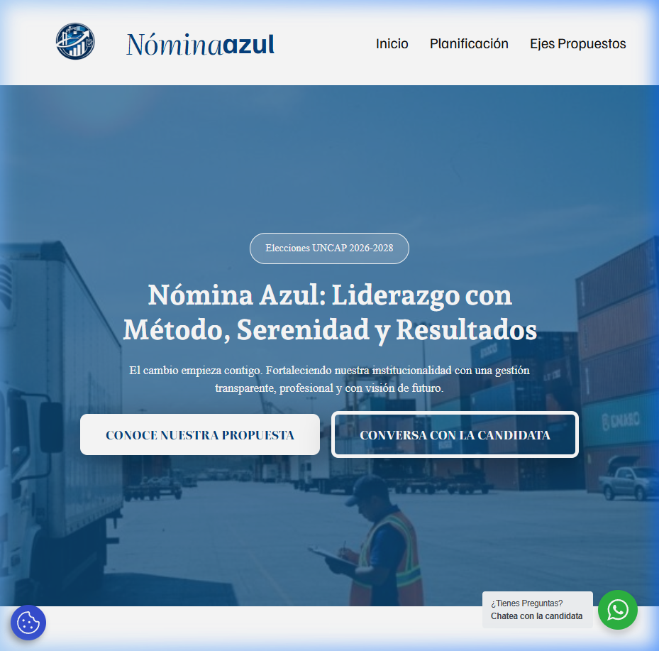 Nomina Azul website