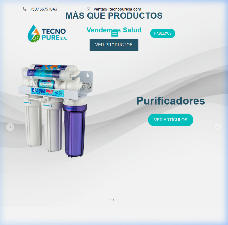 Tecnopuresa website