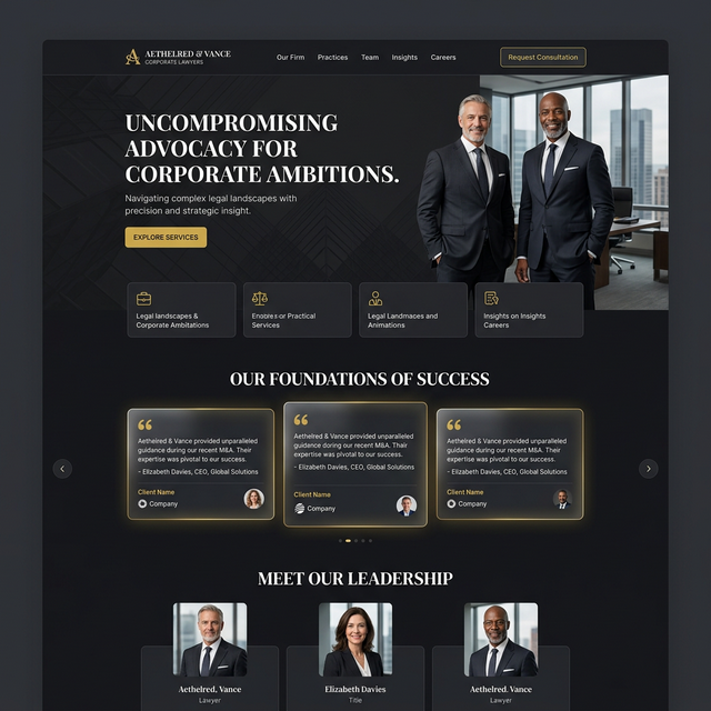 Law firm UI design